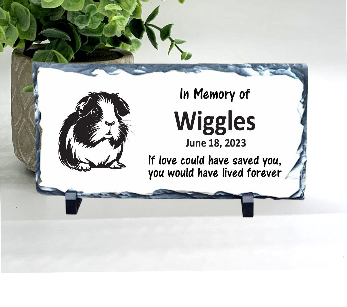 Guinea Pig Memorial Stone - Personalized Pet Keepsake - Pet Loss Gift - Custom Guinea Pig Sympathy Gift - Pet Condolence Gift