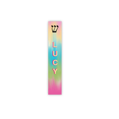 Mezuzah - Colorful Mezuzah - with or without name - Girls Room Acrylic Modern Mezuzah - Personalized Judaica Gift - New Baby Gift - New Home