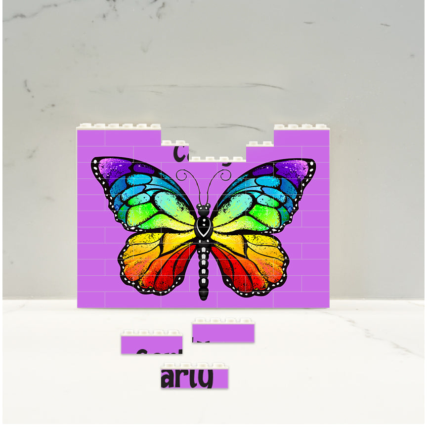 Personalized Butterfly Brick Puzzle