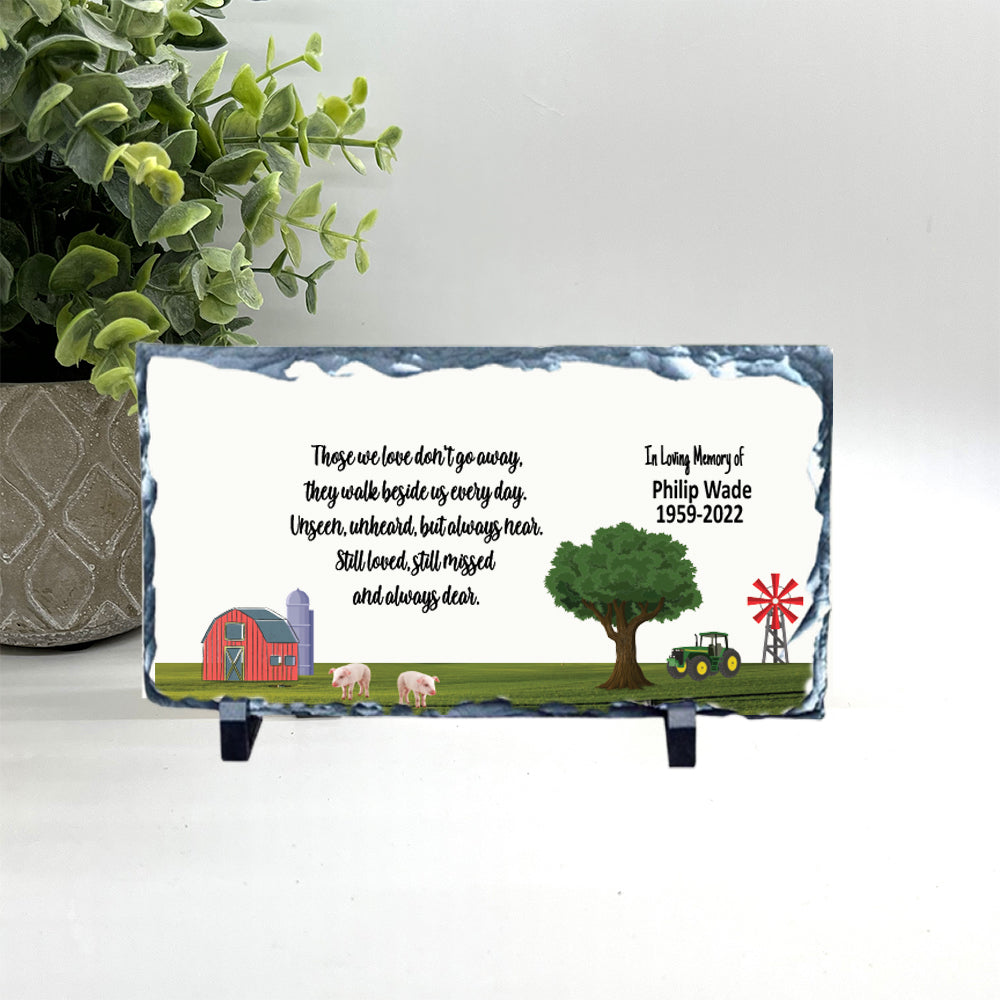 Memorial Stone - Sympathy Gift  Bereavement Gift  Funeral Gift - Farm Memorial - Condolence Gift - Custom Memorial Gift - Farm Memorial