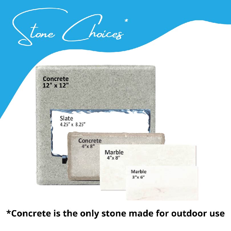 a picture of a concrete block with the text concrete is the only stone made for