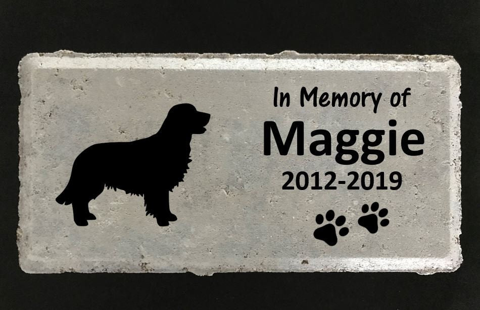 Golden Retriever Memorial Stone - Personalized Dog Keepsake