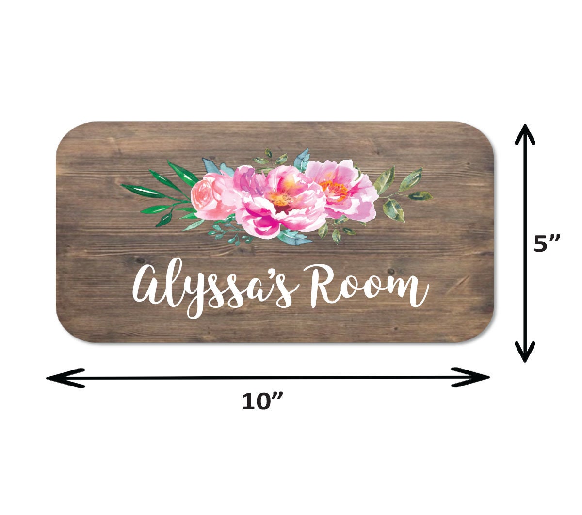 Personalized Name Sign - 5" x 10" Sign