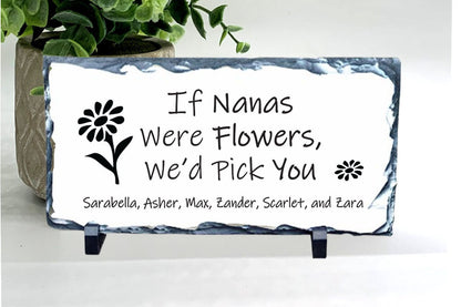 If Nanas were Flowers -Nana Stone... Personalized gift for Nana