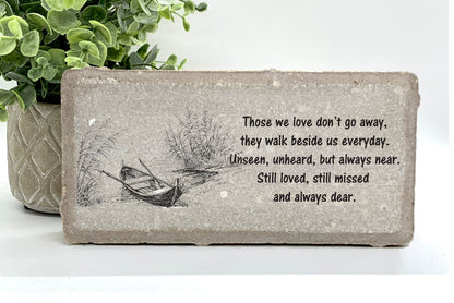 Memorial Stone - Sympathy Gift  Bereavement Gift Funeral Gift - Boat - Condolence Gift - Custom Memorial Gift - Personalized - Loss of Father