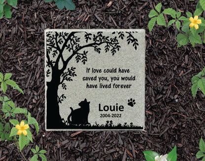 Personalized Cat Memorial Gifts at www.florida-funshine.com. Our Custom Pet Memorial Stones serve as heartfelt sympathy gifts for those grieving a pet loss, ensuring a lasting tribute cherished for years. Enjoy free personalization, quick shipping in 1-2 business days, and quality crafted memorials made in the USA.