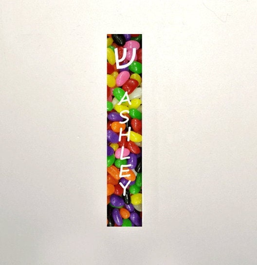 Personalized Mezuzah - With or without name - Jellybean - Acrylic Mezuzah - Modern Mezuzah - Personalized Judaica Gift - New Home Gift