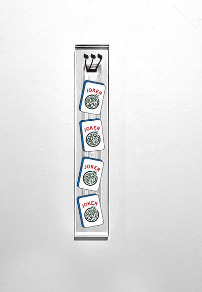 Mahjong Mezuzah - Mahjong Joker Mezuzah - Acrylic Mezuzah - New Home Gift - Mahjong Theme Mezuzah - Mahjong Player Gift