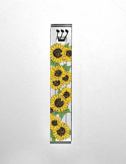 Mezuzah - Sunflower Mezuzah - Acrylic Mezuzah - Modern Mezuzah - Flower Mezuzah Case - Kids Mezuzah - New Home Gift