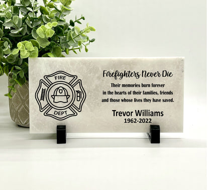 Firefighter Memorial Stone