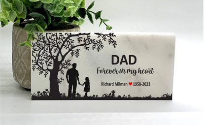 Memorial Stone, Loss of Father, Father and Daughter, Sympathy Gift, Bereavement Gift, Father Memorial, Condolence Gift, Custom Memorial Gift