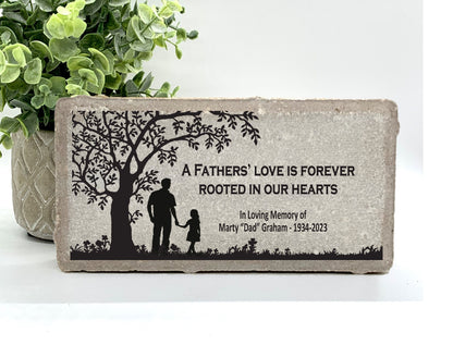 Personalized Father Memorial Gift with a variety of indoor and outdoor stone choices at www.florida-funshine.com. Our Personalized Family And Friends Memorial Stones serve as heartfelt sympathy gifts for those grieving the loss of a loved one, ensuring a lasting tribute cherished for years. Enjoy free personalization, quick shipping in 1-2 business days, and quality crafted memorials made in the USA.