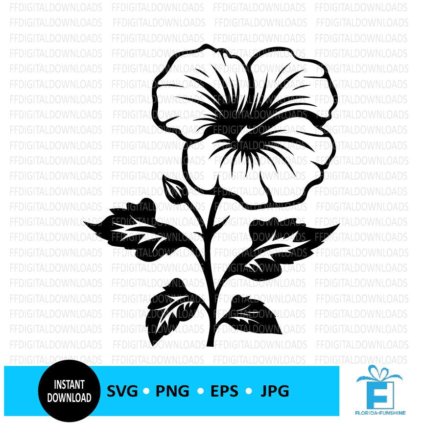 Petunia SVG, Petunia PNG, Petunia Flower Clipart, Petunia Silhouette ...