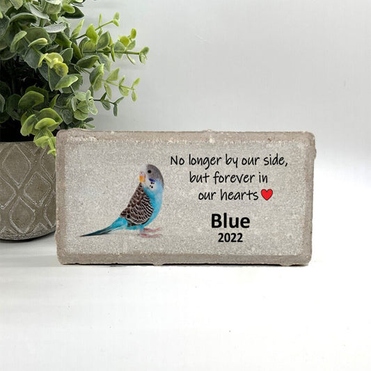 Personalized Parakeet Memorial Gifts with a variety of indoor and outdoor stone choices at www.florida-funshine.com. Our Custom Pet Memorial Stones serve as heartfelt sympathy gifts for those grieving a pet loss, ensuring a lasting tribute cherished for years. Enjoy free personalization, quick shipping in 1-2 business days, and quality crafted memorials made in the USA.