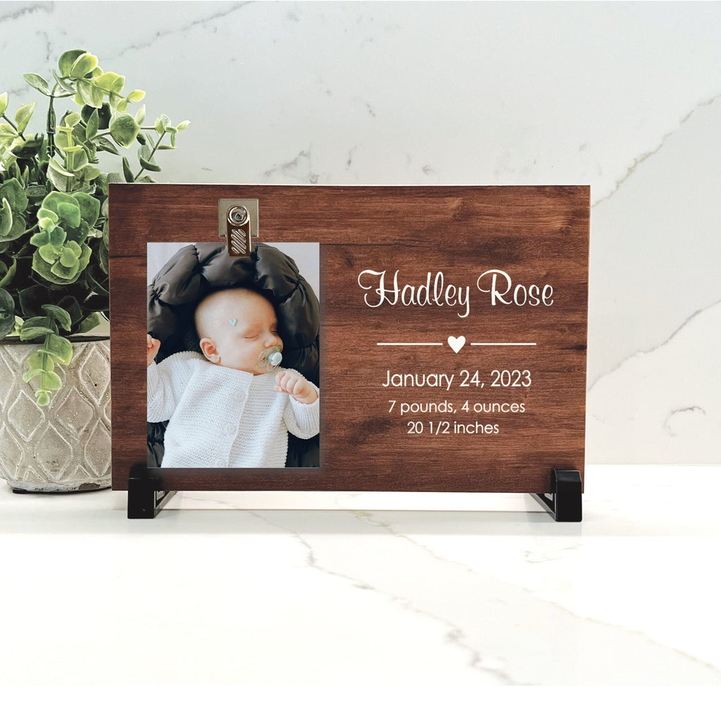 Customize your cherished moments with our Baby Personalized Picture Frame available at www.florida-funshine.com. Create a heartfelt gift for family and friends with free personalization, quick shipping in 1-2 business days, and quality crafted picture frames, portraits, and plaques made in the USA.