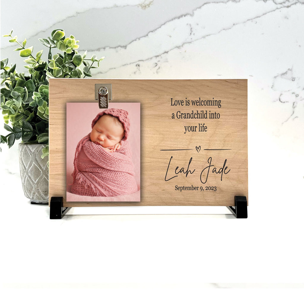 Customize your cherished moments with our Grandchild  Personalized Picture Frame available at www.florida-funshine.com. Create a heartfelt gift for family and friends with free personalization, quick shipping in 1-2 business days, and quality crafted picture frames, portraits, and plaques made in the USA.