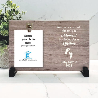 Baby Memorial Frame - Loss of Baby - background choice- Infant Memorial - Baby Sympathy Gift - Infant Sympathy Gift