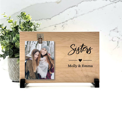 Customize your cherished moments with our Sister Personalized Picture Frame available at www.florida-funshine.com. Create a heartfelt gift for family and friends with free personalization, quick shipping in 1-2 business days, and quality crafted picture frames, portraits, and plaques made in the USA."