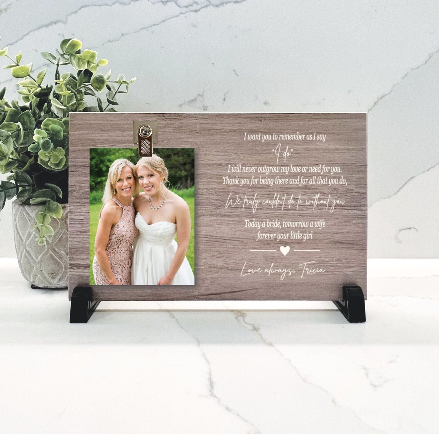 Mother of the Bride Gift, Mother of the Bride Frame, Mother of the Bride Wedding Day Gift from Daughter, Wedding Day Gift, Wedding Frame