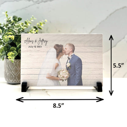 Custom Photo on wood, Personalized printed wood photo gift, 8.5" x 5.5" Wood Portrait, Custom photo gift any occasion, Photo Keepsake