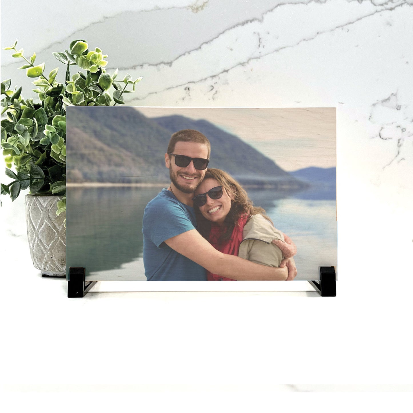 Custom Photo on wood, Personalized printed wood photo gift, 8.5" x 5.5" Wood Portrait, Custom photo gift for any occasion, Photo Keepsake