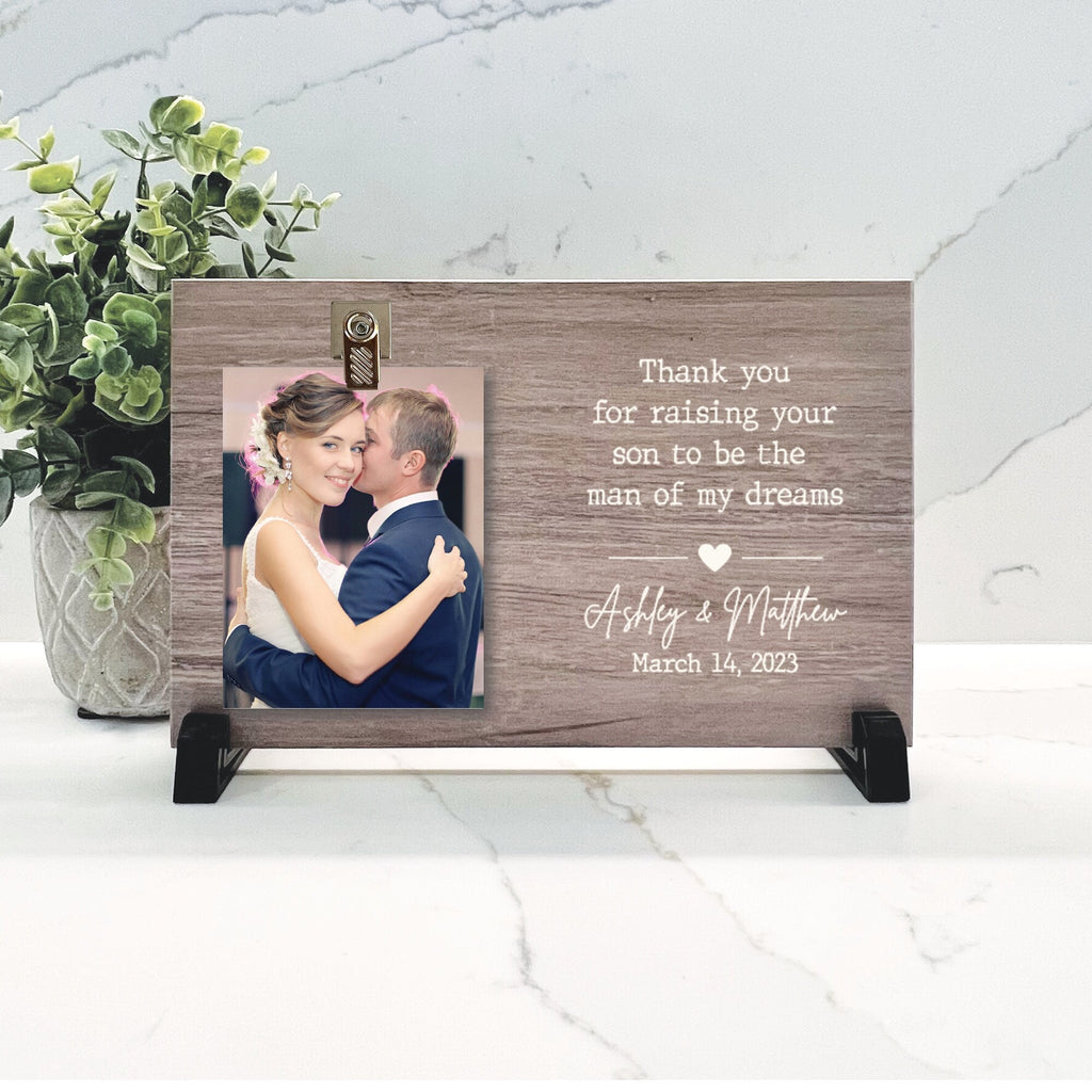 Customize your cherished moments with our Mother of the Groom Personalized Picture Frame available at www.florida-funshine.com. Create a heartfelt gift for family and friends with free personalization, quick shipping in 1-2 business days, and quality crafted picture frames, portraits, and plaques made in the USA.