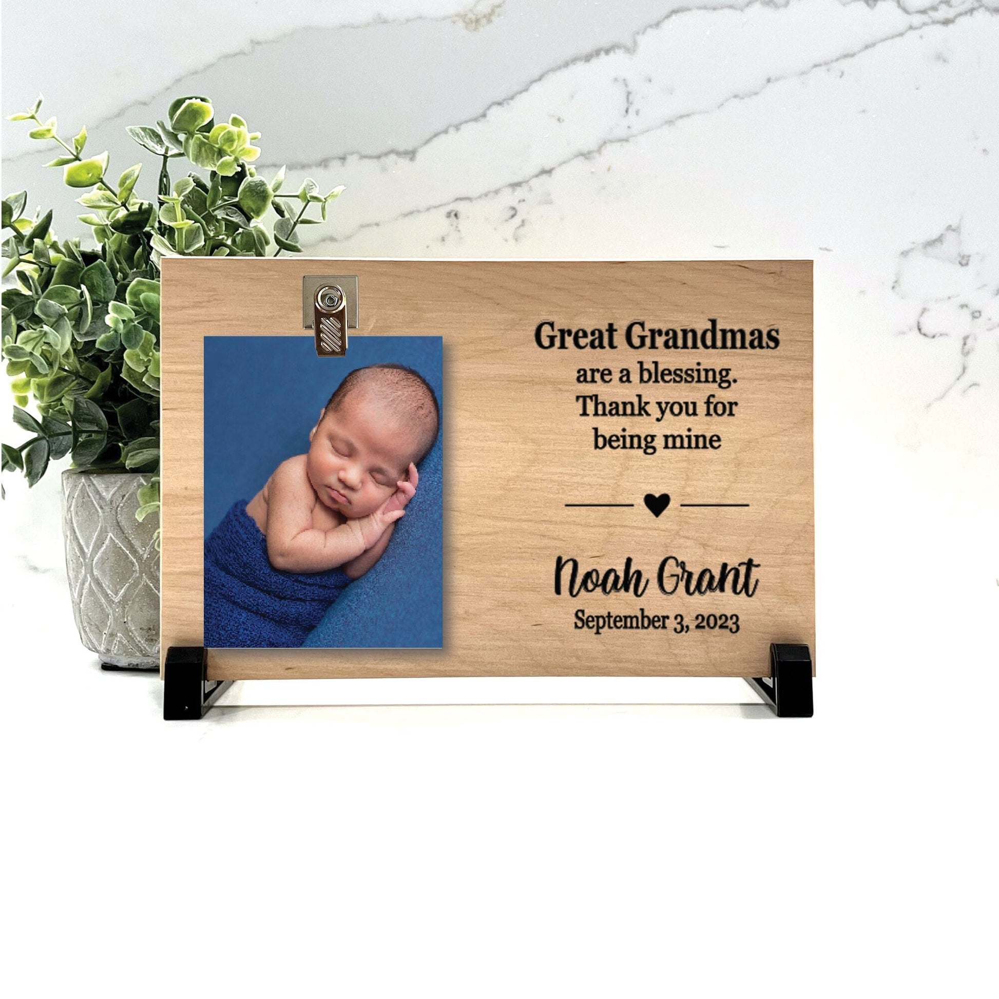 Great Grandma gift, Great Grandma Frame, Personalized Gift for new great grandma, Personalized Wood Frame for great grandma