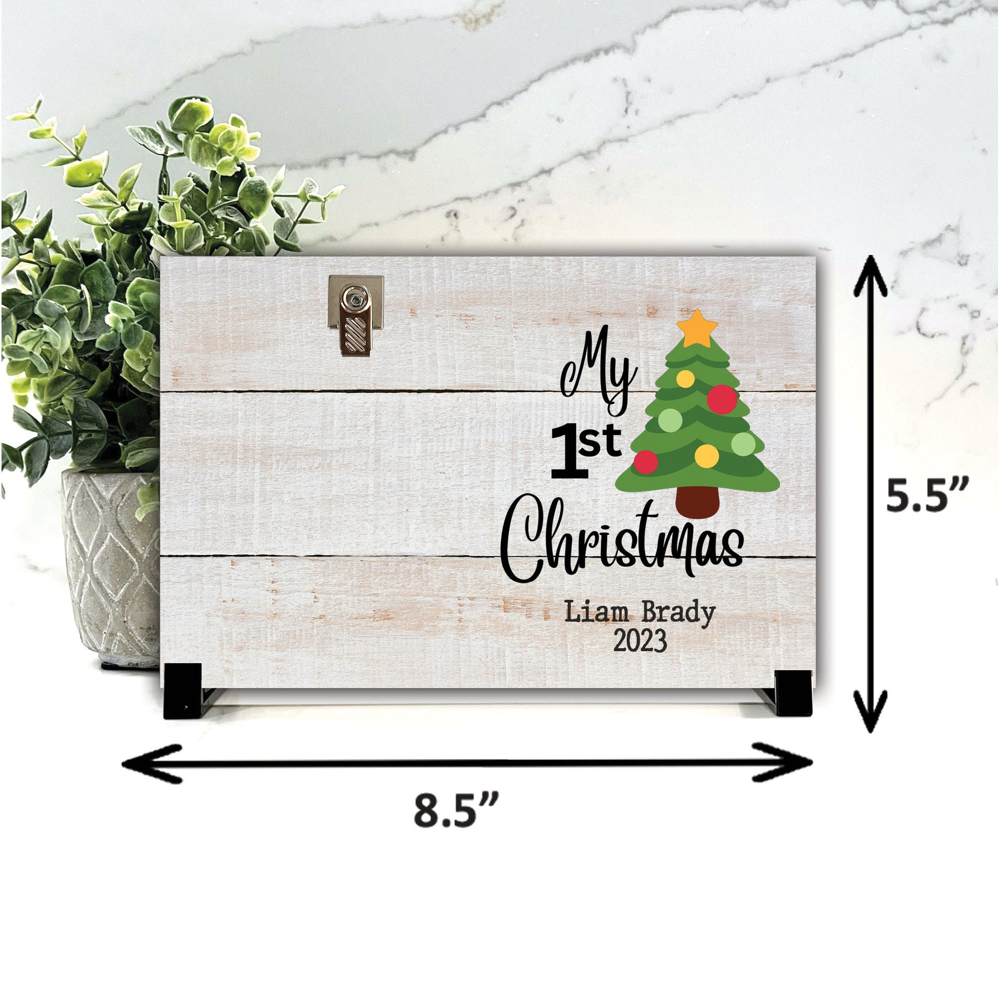 My First Christmas Personalized Picture Frame, My First Christmas Frame, Baby's first Christmas, First Christmas picture frame 2023