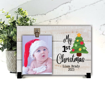 My First Christmas Personalized Picture Frame, My First Christmas Frame, Baby's first Christmas, First Christmas picture frame 2023