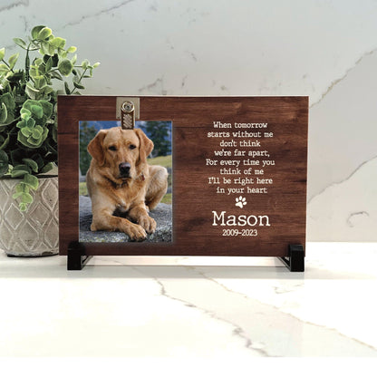 Dog Memorial Frame, Dog Memorial Frame, Dog loss Gift, Pet memorial frame, Pet Sympathy gift, Pet Keepsake, Photo Memorial, Pet Loss Gift