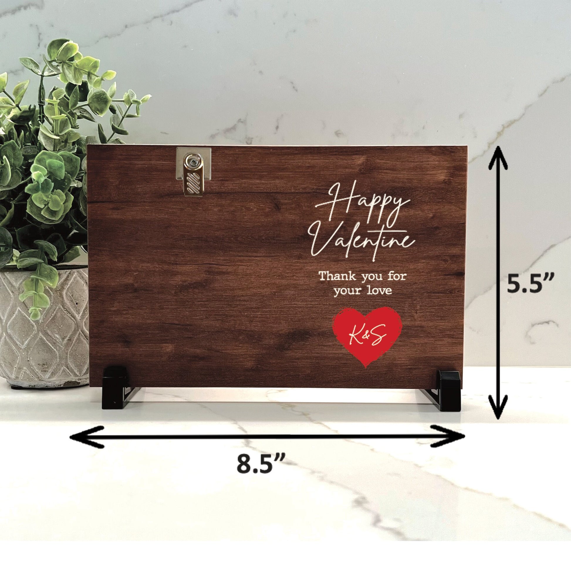 Valentines Frame, Valentine’s Day Gift, Personalized wood frame for valentine's day gift for husband, wife, girlfriend, boyfriend, fiance