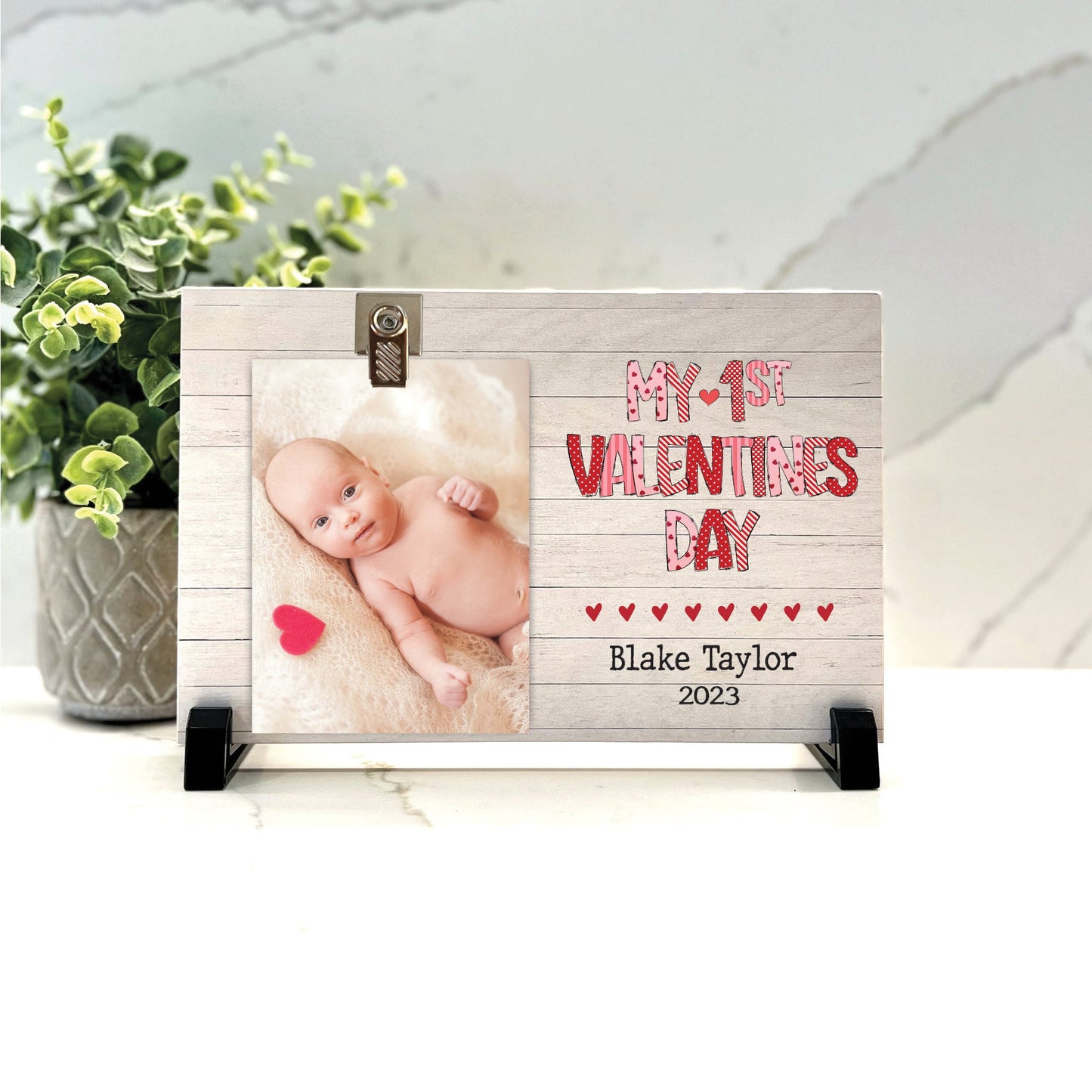 My First Valentines Day Personalized Picture Frame, My First Valentines Frame, Baby's First Valentines Day picture frame 2024