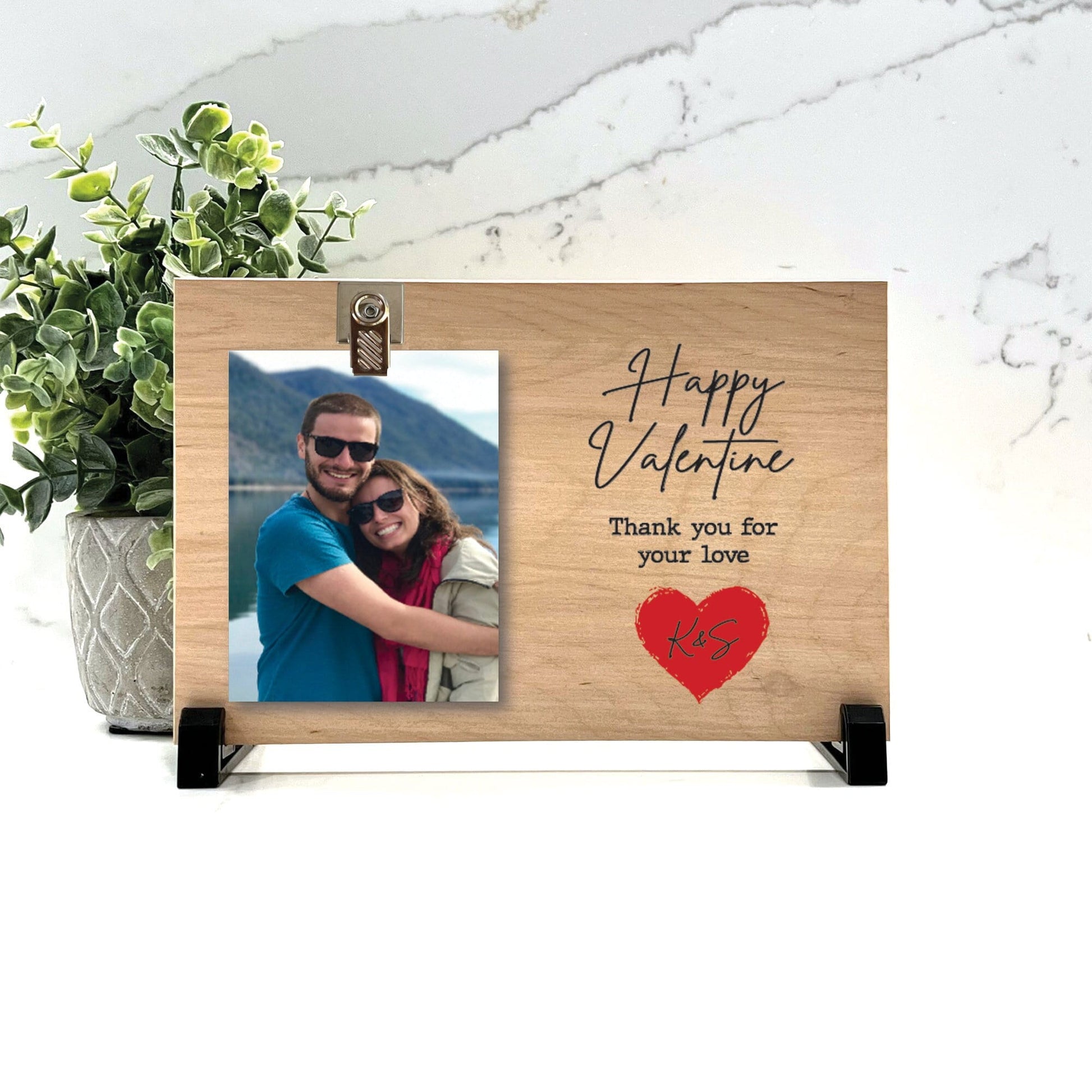Valentines Frame, Valentine’s Day Gift, Personalized wood frame for valentine's day gift for husband, wife, girlfriend, boyfriend, fiance