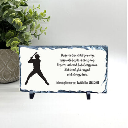 Baseball Player Memorial Gift - Memorial Stone - Sympathy Gift Bereavement Gift - Condolence Gift - Custom Memorial Gift- Funeral gift