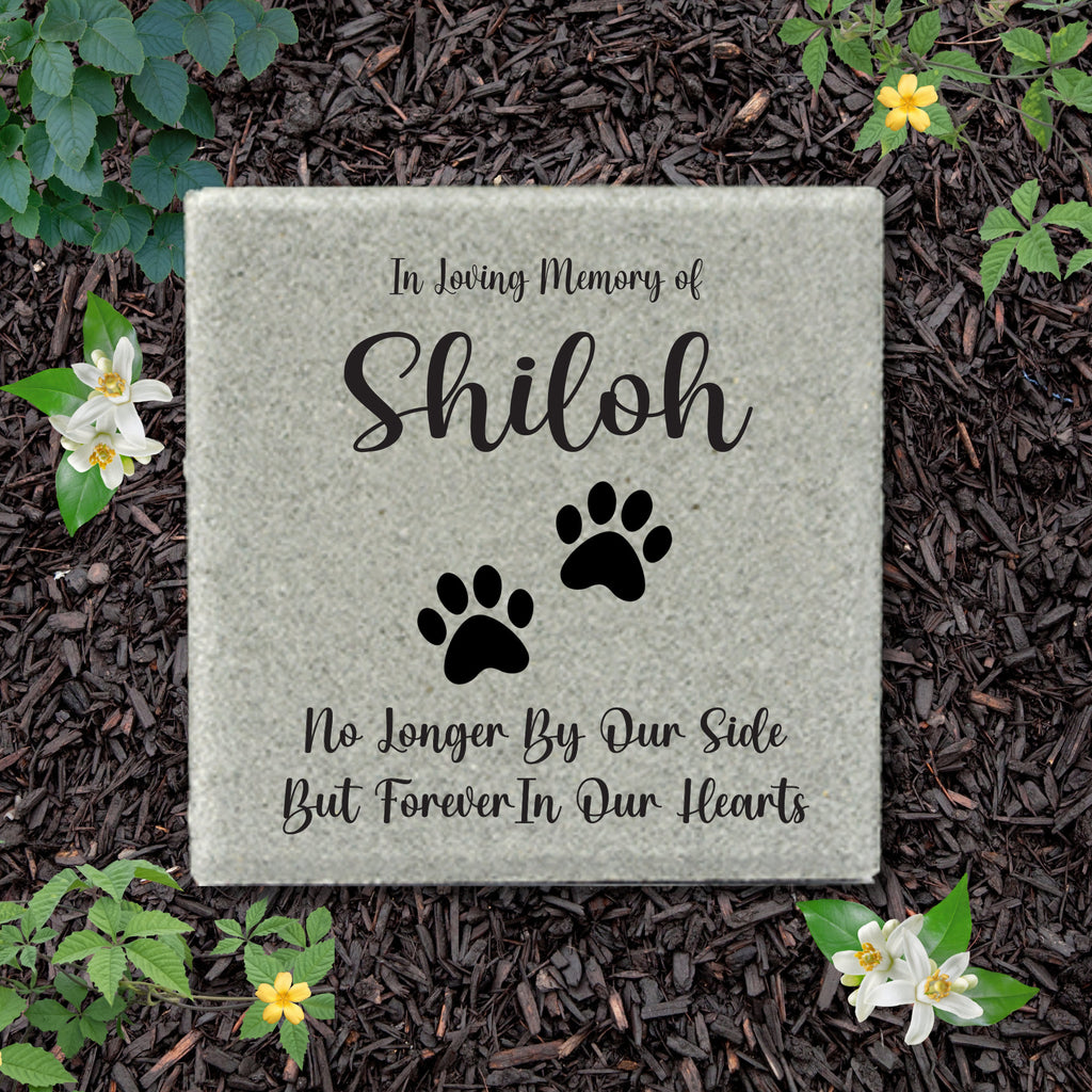 Dog Memorial Stone- Personalized Pet Memorial Gift - Pet Keepsake - 12