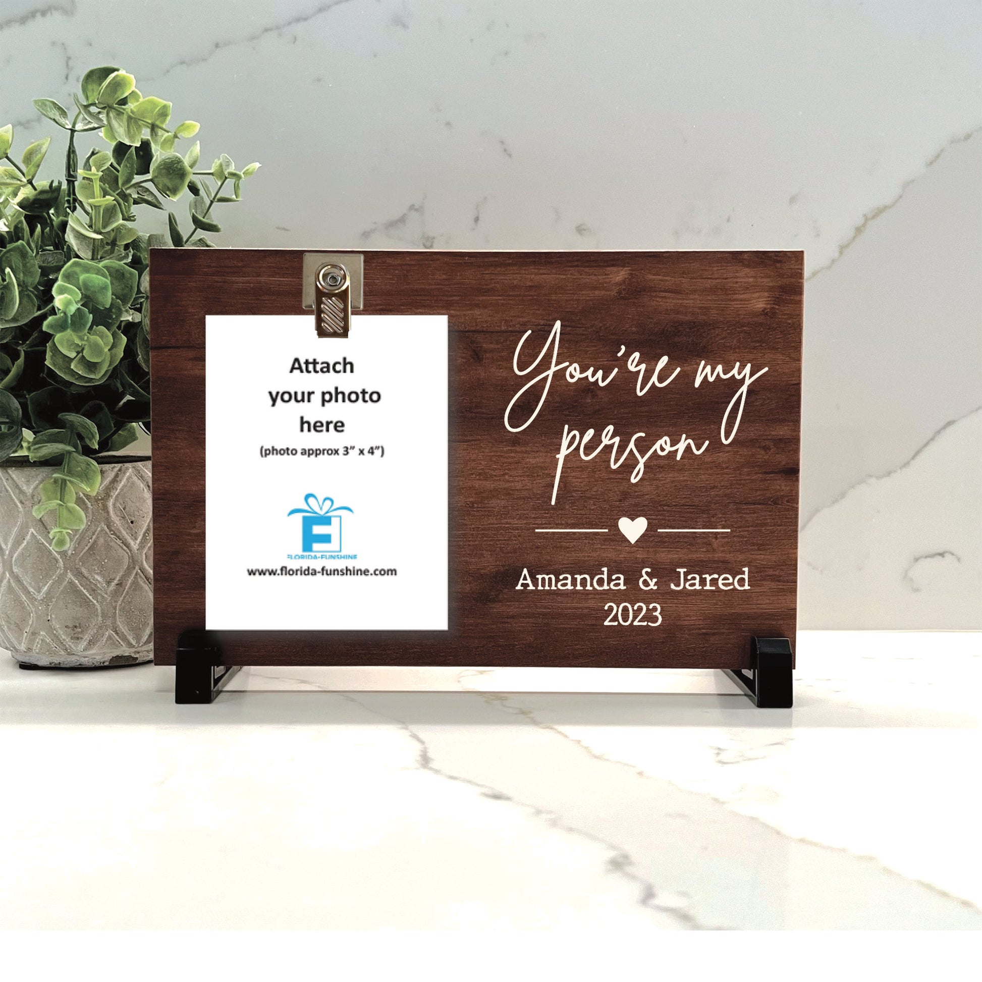 You&#39;re my Person, Personalized Wood frame, Engagement gift for couple, Wedding Gift, Wood color choice