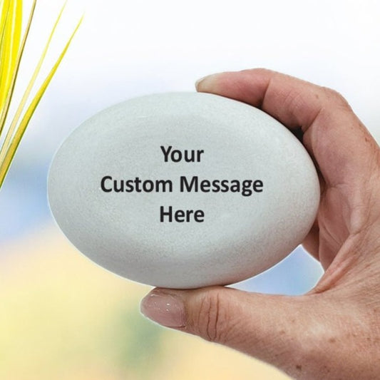 Custom Stone - Personalized Stone with Word or message - Custom Rock - Personalized Faux Stone - Custom Gift Stone - Custom Printed Stones